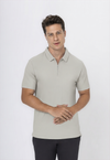 POLO DRY-FIT MOTION ZIP CINZA CLARO