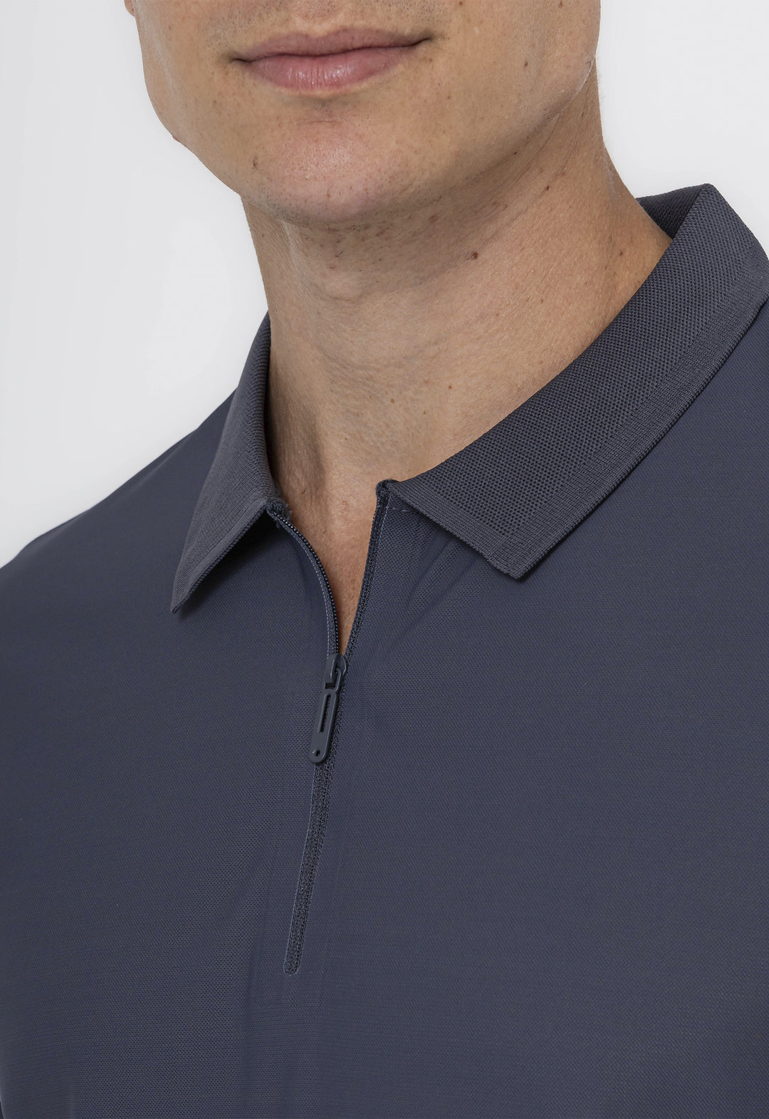 POLO DRY-FIT MOTION ZIP GRAFITE
