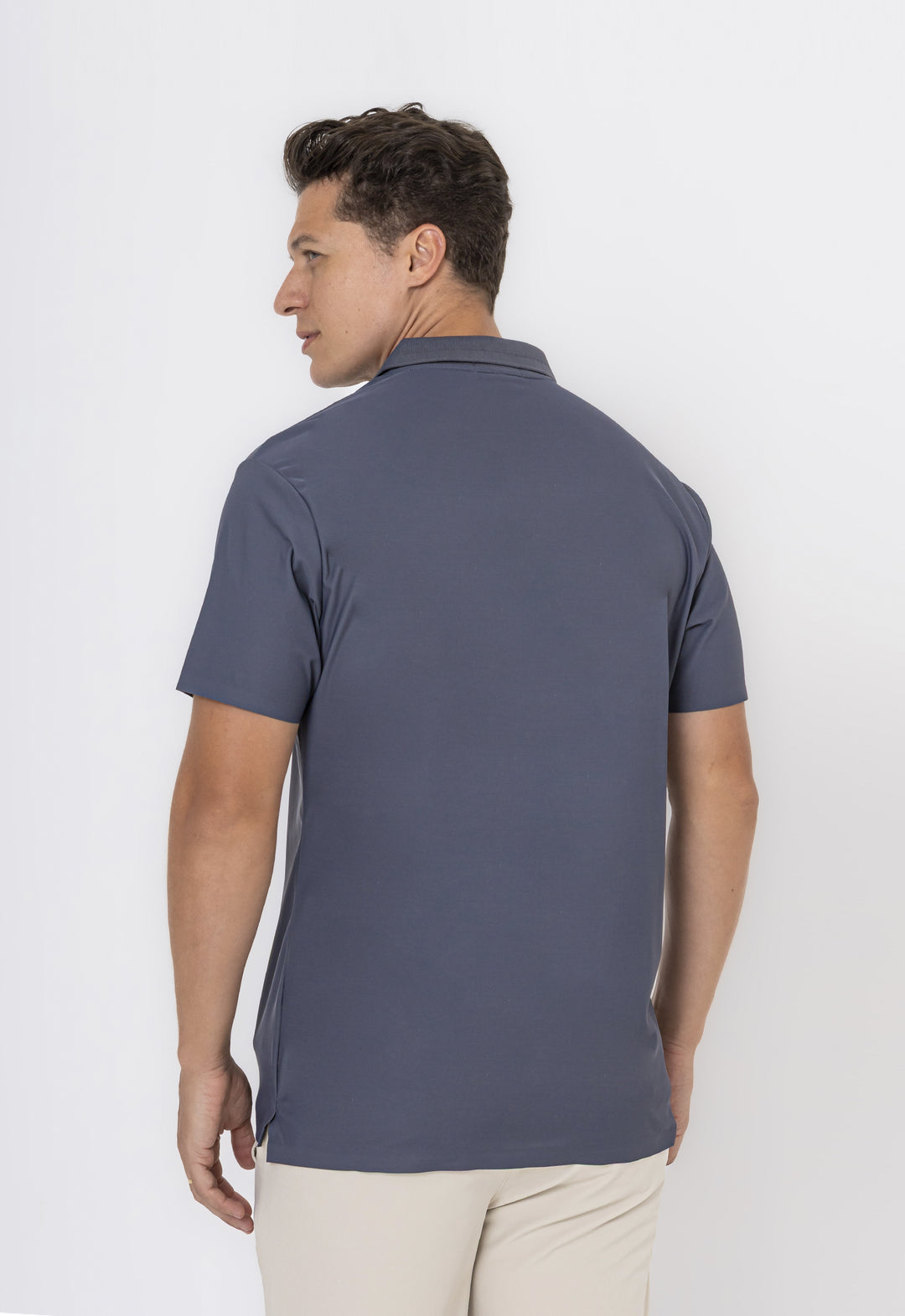 POLO DRY-FIT MOTION ZIP GRAFITE