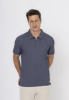 POLO DRY-FIT MOTION ZIP GRAFITE
